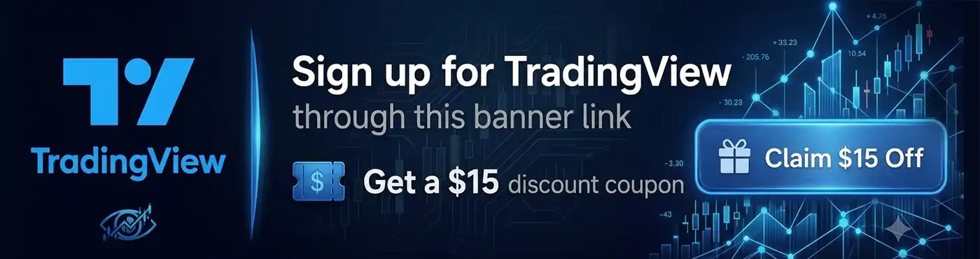 Sign up for TradingView — Get a $15 discount coupon